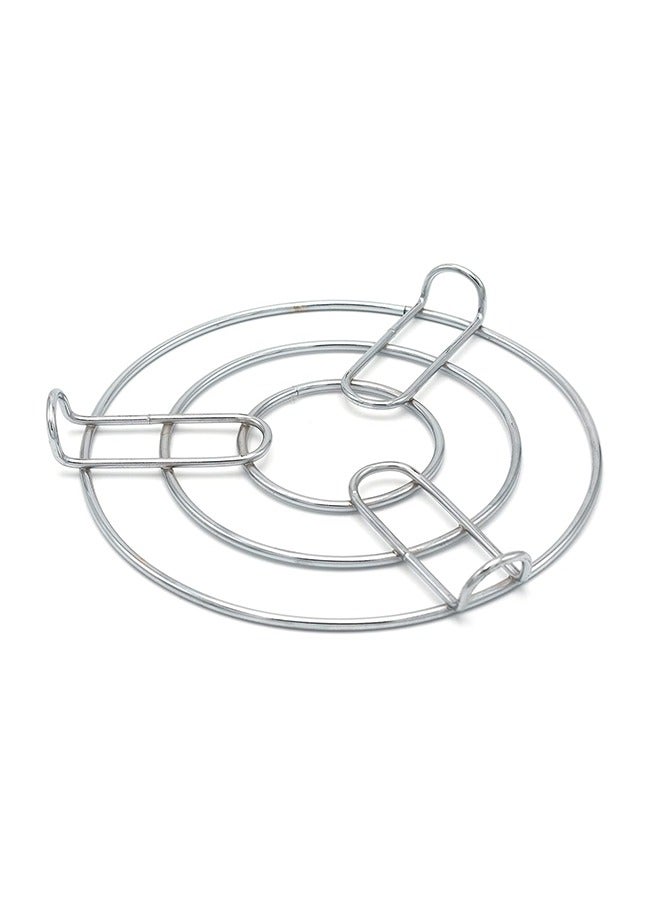 Majestic Stainless Steel Steaming Rack & Pot Stand – 20 cm Diameter, 3 cm Height – Multi-Purpose Trivet for Steaming, Hot Pots, and Cookware Support - Image 2