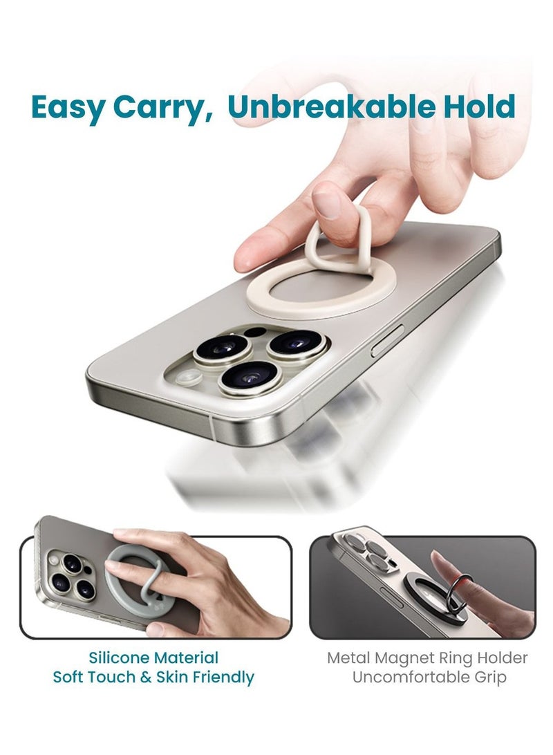 دريب مسكة Drip للجوال تدعم الماق سيف بحلقة خاتم من السيلكون - ذهبي - Image 2