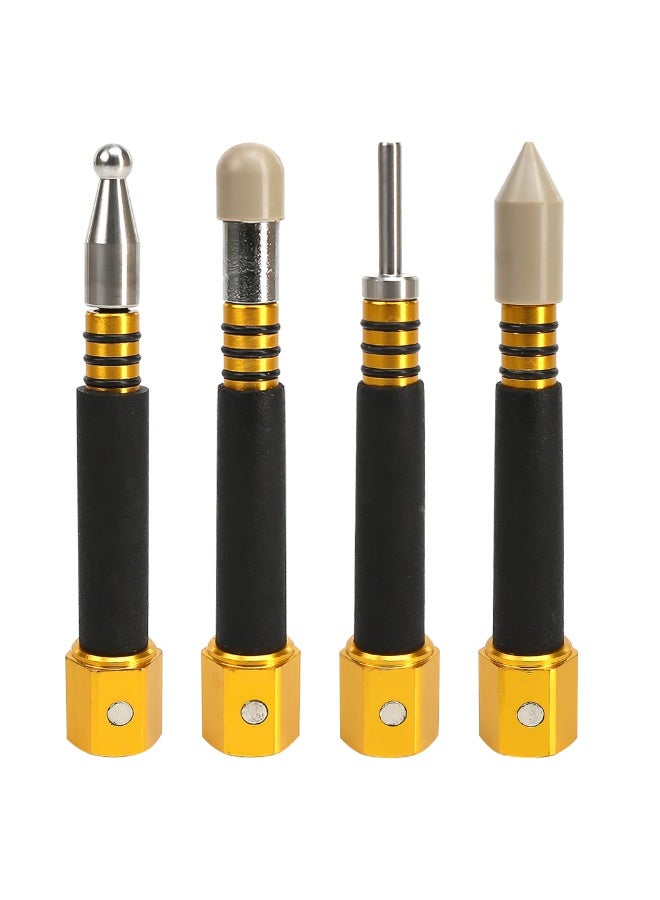 SANMUGEED 4 PCS PDR Tap Down Tool, Pen Shape VIP Knockdown Remover, Portable Removable Tool Set Pieces for Car Body Anti Dent Removal Traceless Automobile Paintless Auto DIY Repair - Image 1