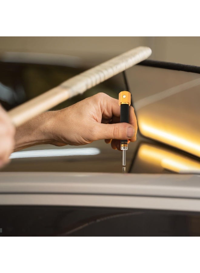 SANMUGEED 4 PCS PDR Tap Down Tool, Pen Shape VIP Knockdown Remover, Portable Removable Tool Set Pieces for Car Body Anti Dent Removal Traceless Automobile Paintless Auto DIY Repair - Image 4