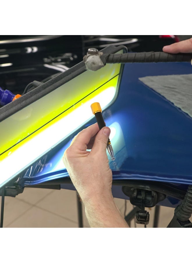 SANMUGEED 4 PCS PDR Tap Down Tool, Pen Shape VIP Knockdown Remover, Portable Removable Tool Set Pieces for Car Body Anti Dent Removal Traceless Automobile Paintless Auto DIY Repair - Image 3