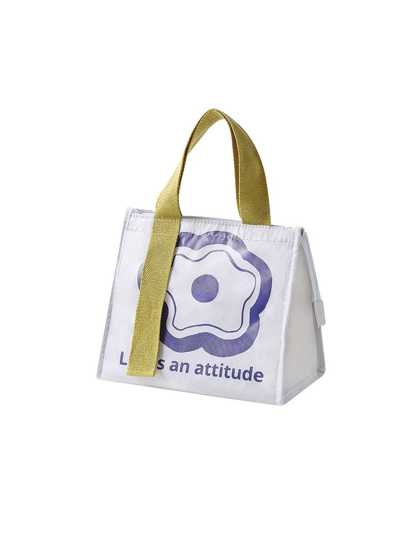 New simple color high-value thermal insulation lunch box bag wholesale student lunch box bag large tote bag - Image 1