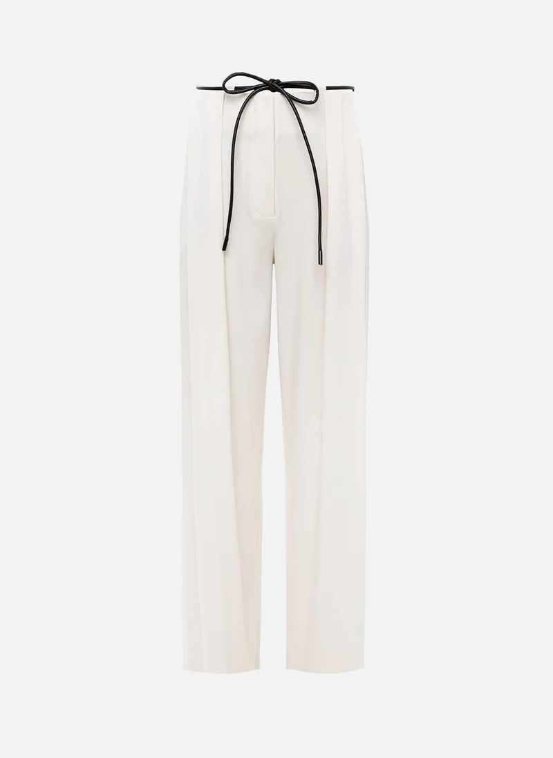 Lichi Palazzo trousers in viscose with a slim belt