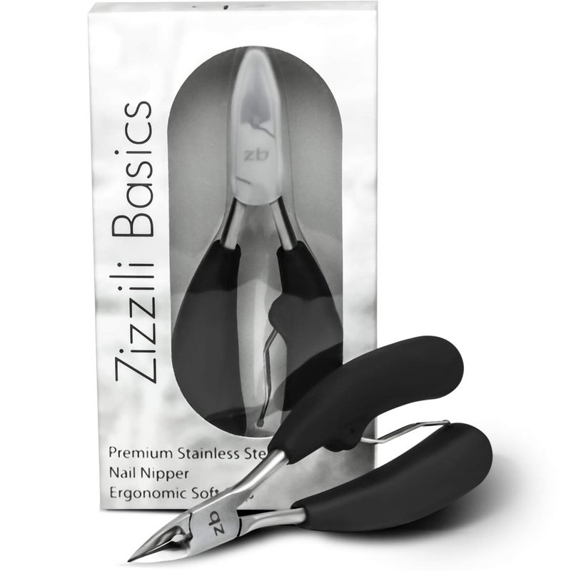 Zizzili Basics Toenail Clippers for Thick or Ingrown Toenail  Large Handle for Easy Grip  Sharp Stainless Steel  Best Nail Clipper  Pedicure Tool for Seniors  Maintain Healthy Nails with Ease