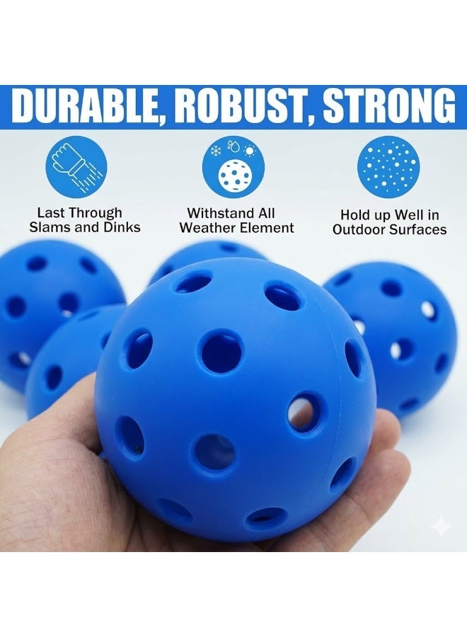 Magicorange Pickleball Balls, 6 Pack 40 Holes Outdoor Pickleballs, High Elasticity & Durable Pickle Balls for All Style Pickleball Paddles (Pink) - Image 2
