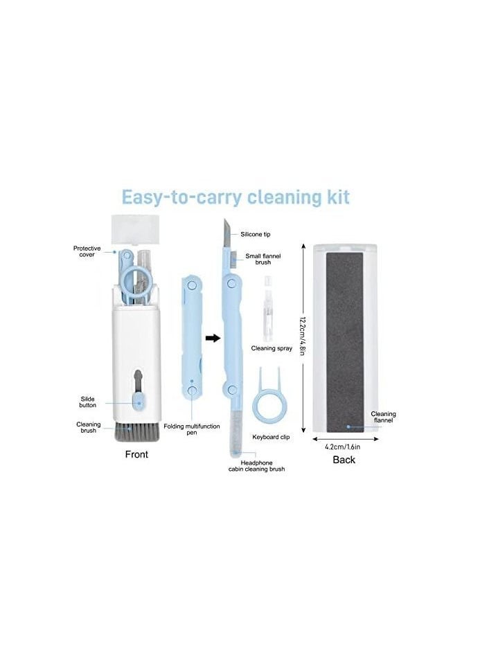 7-in-1 Electronic Cleaner Kit Keyboard Cleaner kit, Portable Multifunctional Cleaning Tool for PC Monitor/Earbud/Cell Phone/Laptop/Computer/Bluetooth Earphones - Image 3