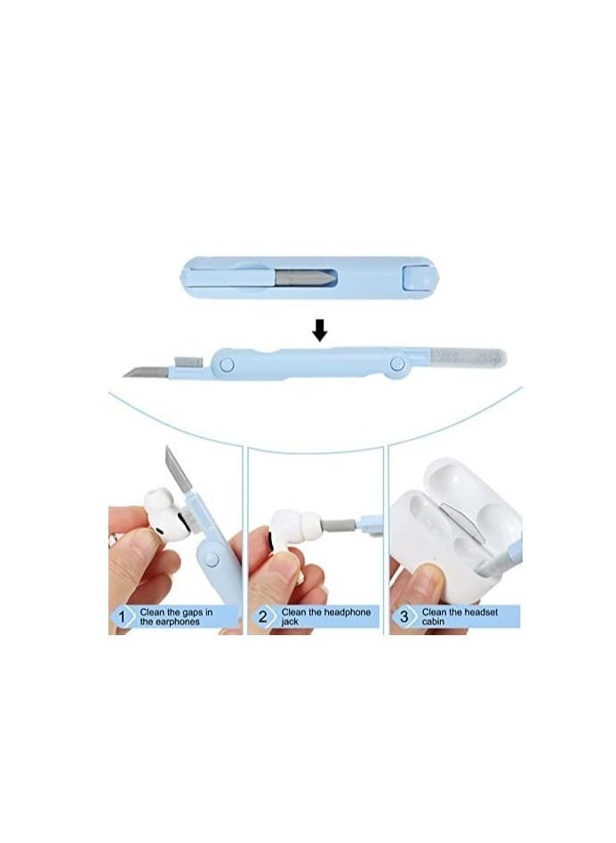 7-in-1 Electronic Cleaner Kit Keyboard Cleaner kit, Portable Multifunctional Cleaning Tool for PC Monitor/Earbud/Cell Phone/Laptop/Computer/Bluetooth Earphones - Image 4