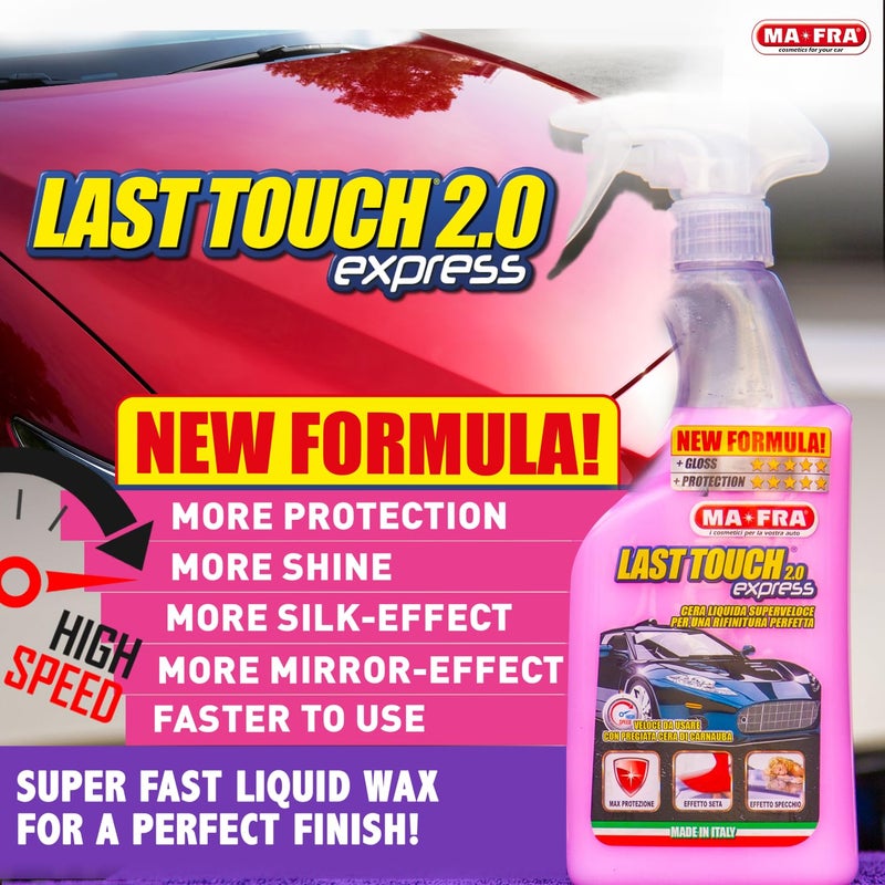 MA-FRA Last Touch 2.0 Express Liquid Wax Polish – Instant Clean,Shine & Protection for Cars and Bikes | Easy-to-Use Waterless Car Wash, Gloss & Max Protection, Silk & Mirror Effect - Image 2