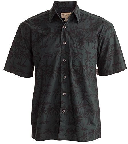 Johari West Men's Button-Down Short Sleeve Shirt, Cool Nights, (Black, 2X-Large) - Image 1