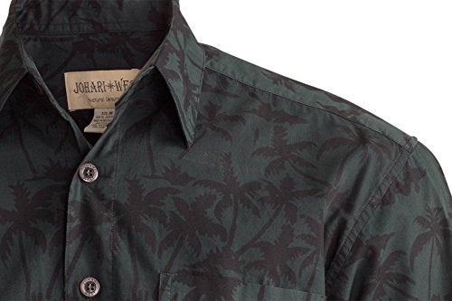 Johari West Men's Button-Down Short Sleeve Shirt, Cool Nights, (Black, 2X-Large) - Image 2