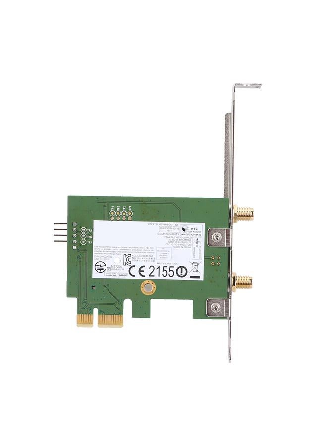 Wireless Wifi Network Adapter Card Mini PCI-EX1 to PCI-E Desktop Adapter with 2 Antennas