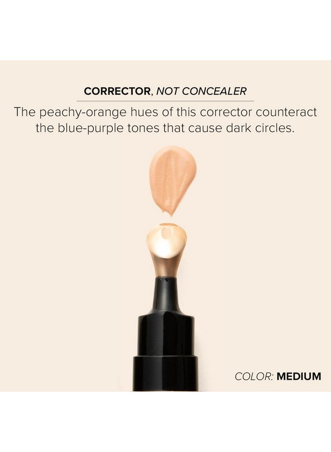 درمتلجي كريم تصحيح لون العين المضيء من DRMTLGY بعامل حماية من الشمس 41، مصحح لون تحت العين للهالات السوداء، كريم ملون مضاد للشيخوخة للعين، سيروم مرطب للعين بلمسة خوخي، متوسط - Image 3