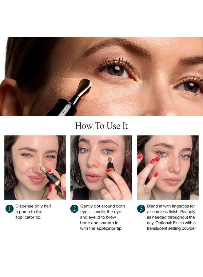 درمتلجي كريم تصحيح لون العين المضيء من DRMTLGY بعامل حماية من الشمس 41، مصحح لون تحت العين للهالات السوداء، كريم ملون مضاد للشيخوخة للعين، سيروم مرطب للعين بلمسة خوخي، متوسط - Image 5