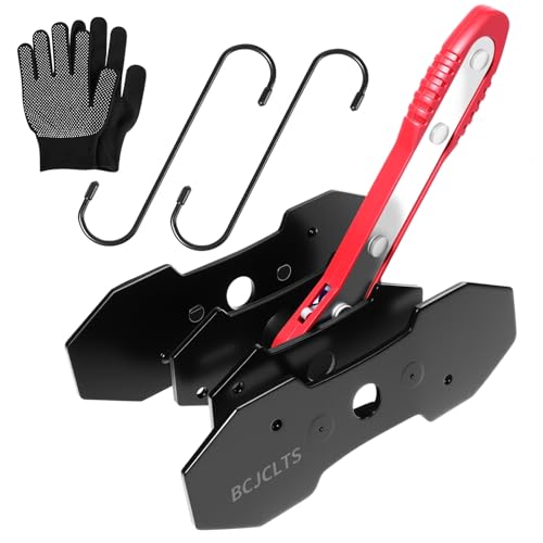 BCJCLTS Brake Tools, Brake Caliper Compression Tool, Brake Caliper Tool, Caliper Piston Compressor Tool with 2 Heavy-Duty Caliper Hooks, Car Disc Brake Repair (Large Size red) - Image 1