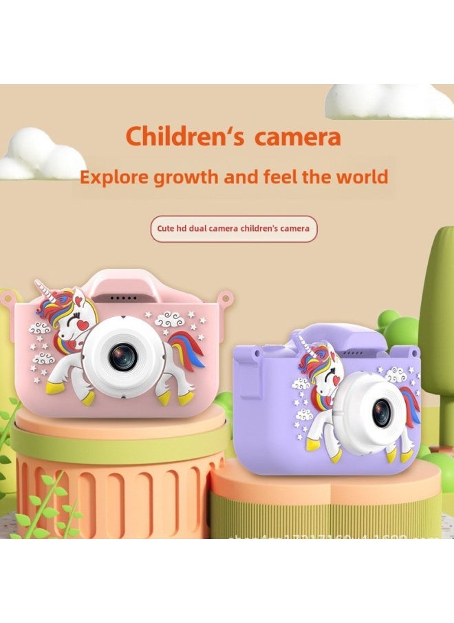 The Children's Camera Can Take Pictures Of Small SLR Polarizer High-definition Digital Camera Mini Toys  Gifts-Color: 9600W HD Dual Camera 32G Card Reader  - Image 3