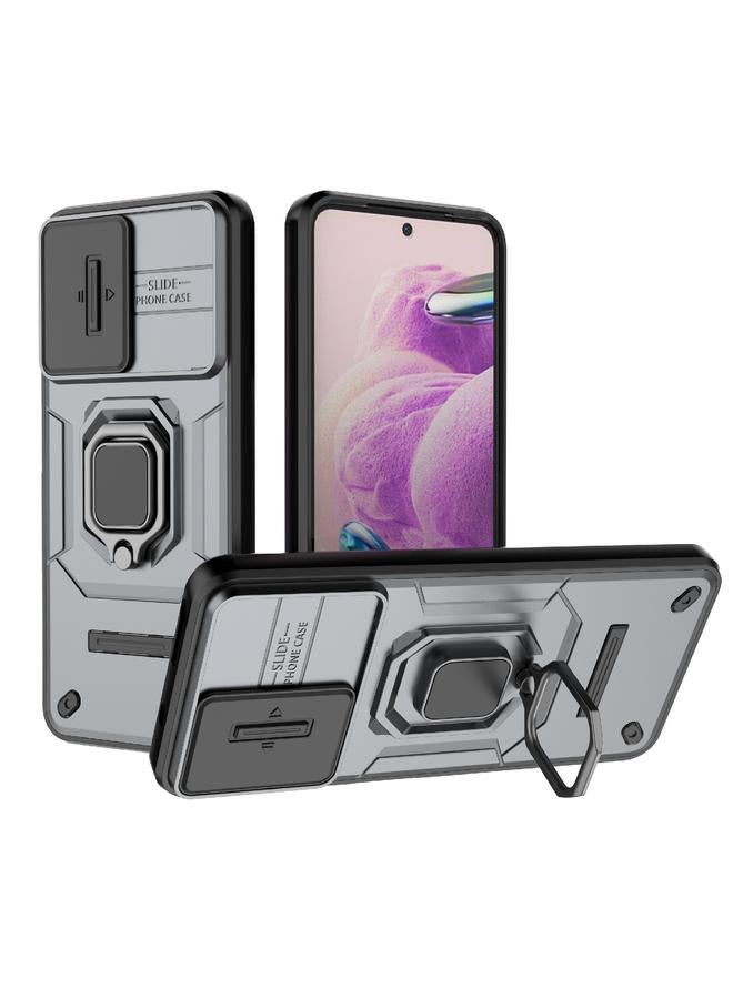 إيروريكس جراب لهاتف Xiaomi Redmi Note 12S 4G Global Sliding Camshield TPU + PC جراب هاتف مقاوم للصدمات مع حامل - Image 1