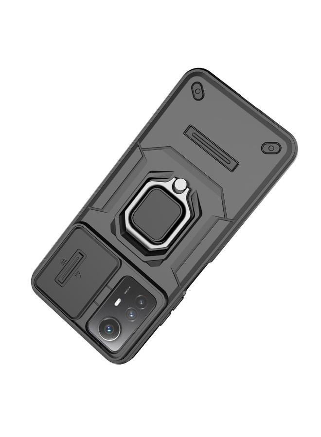 إيروريكس جراب لهاتف Xiaomi Redmi Note 12S 4G Global Sliding Camshield TPU + PC جراب هاتف مقاوم للصدمات مع حامل - Image 4