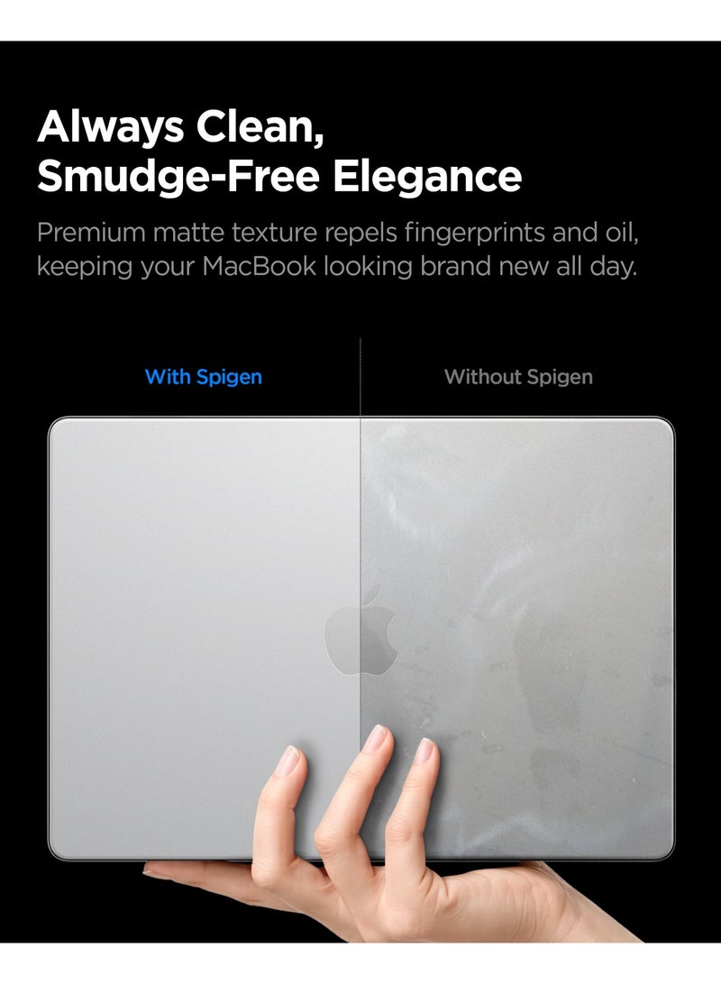 Spigen Air Skin for MacBook Pro 14 inch Case M5/M4/M3/M2/M1 Pro Max 2026/2025-2021 Ultra Slim Thin Cover Translucent Matte Protective Shell - Frost Clear - Image 5