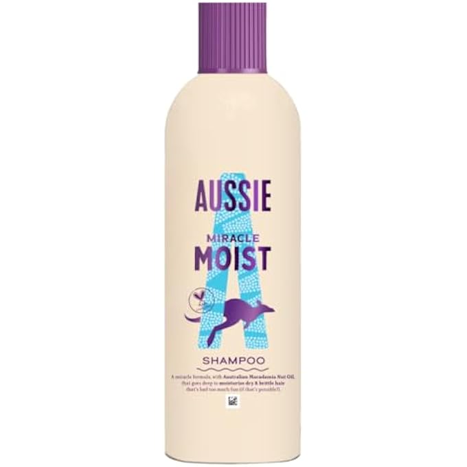 Aussie Miracle Moist Shampoo, 300ml