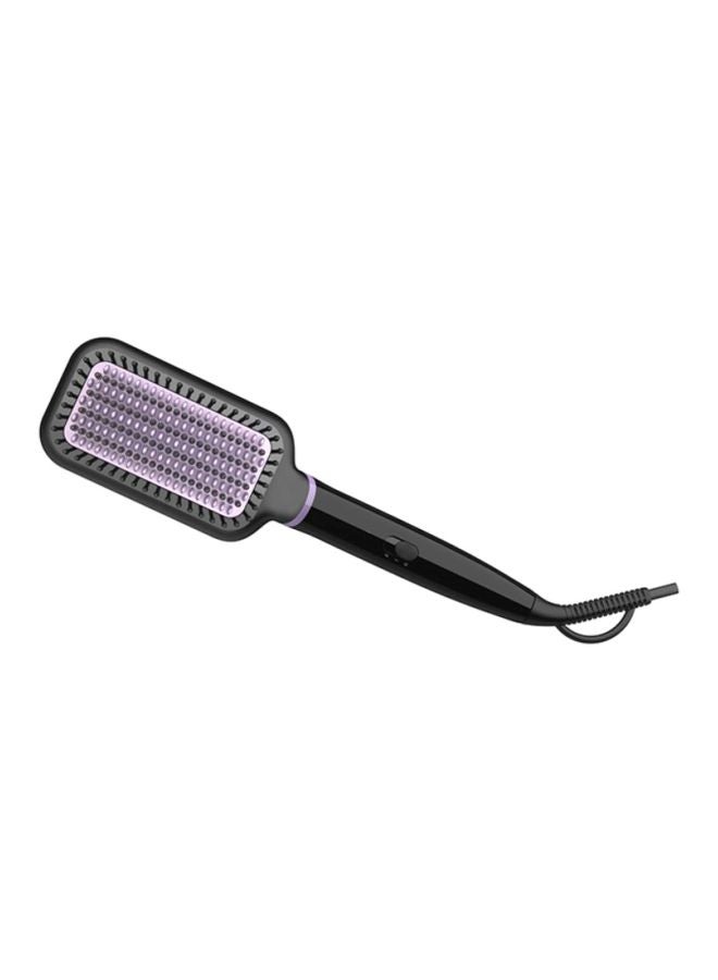 Philips Heated Straightening Brush BHH880, 2 Years Warranty Black/Violet - Image 3