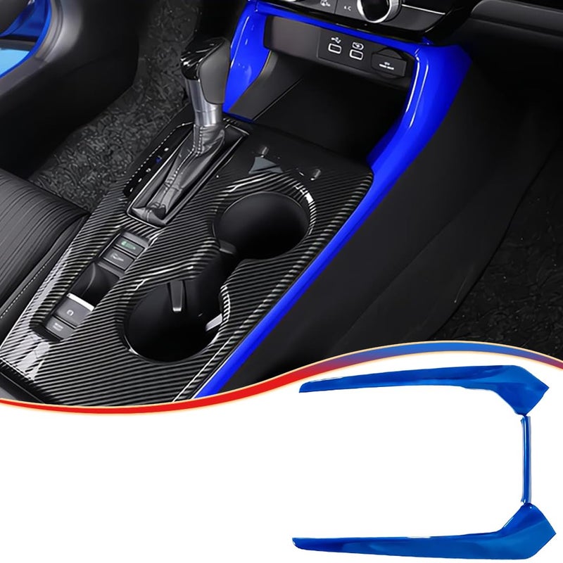 MUXEE 11th Gen Civic 3PCS Gear Shift Panel Cover Side Trim for Honda Civic 2022 2023 2024 2025 2026 ABS Blue Center Console Frame Side Trim Sport Interior Accessories - Image 2