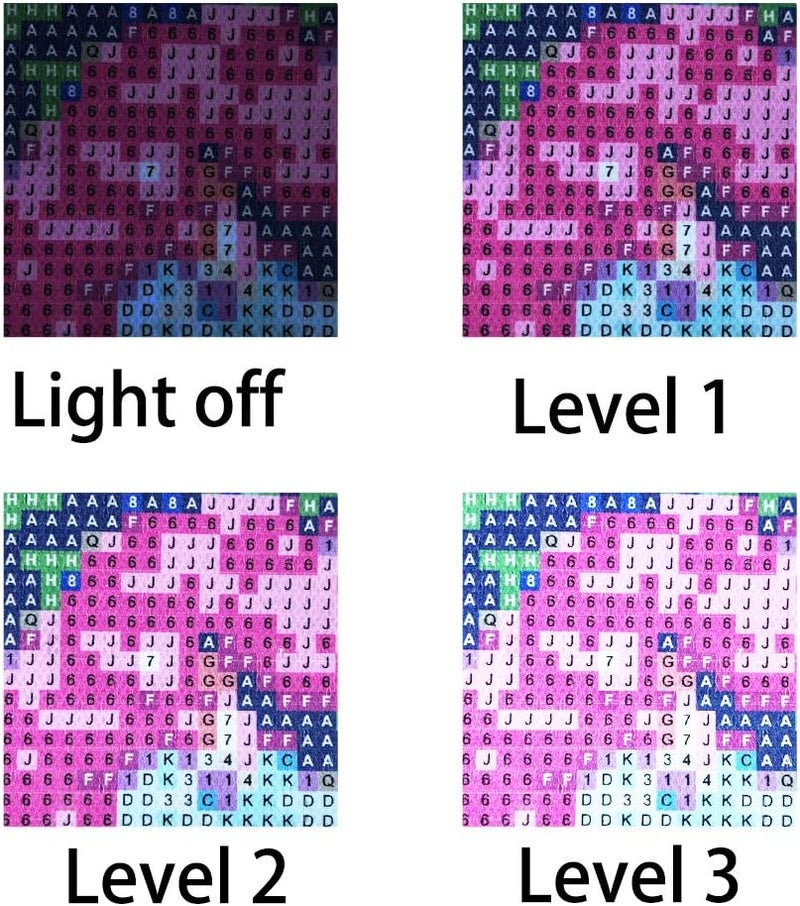sponake A4 Light Pad for Diamond Painting - Light Board Tracing with 3 Level Brightness Apply to Full Drill & Partial Drill 5D Diamonds Art - Craft, Sketching, Animation,Weeding Vinyl - Image 5