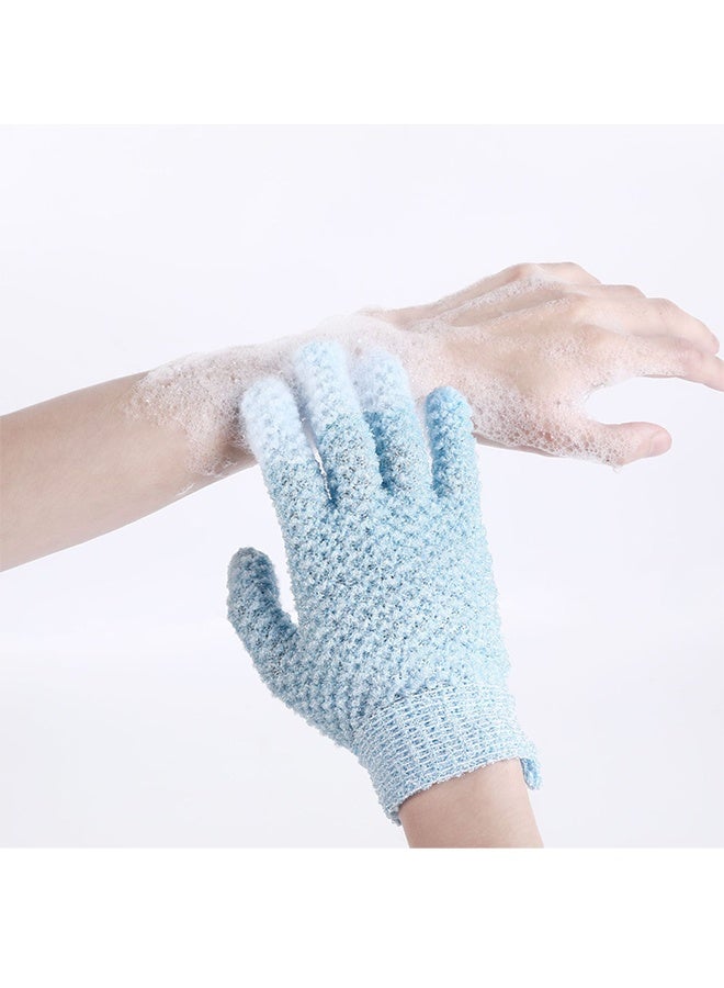 1 Pair Bath Gloves for Shower  Exfoliating Wash Gloves for Body and Face, Dead Skin Remover, Double Sided Microfibre Shower Body Gloves for Adults and Kids - Image 3