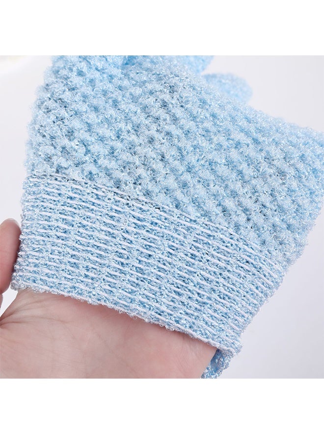 1 Pair Bath Gloves for Shower  Exfoliating Wash Gloves for Body and Face, Dead Skin Remover, Double Sided Microfibre Shower Body Gloves for Adults and Kids - Image 2