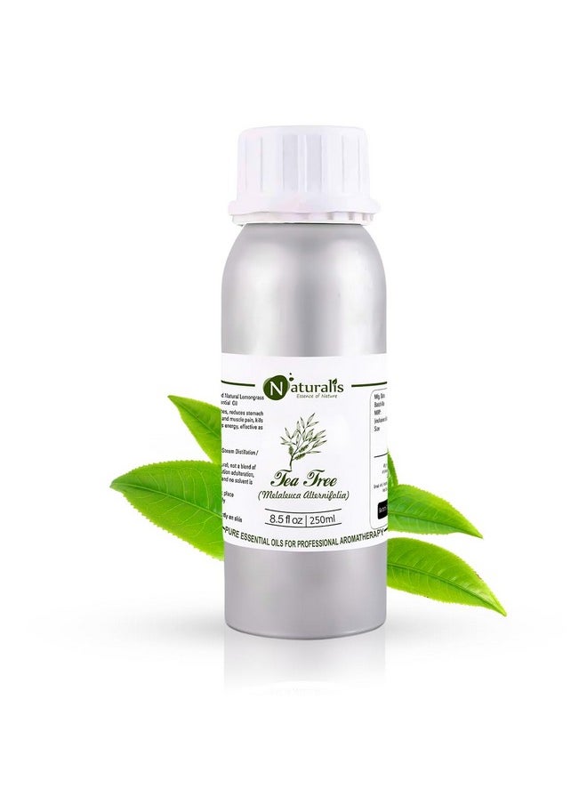 Naturalis Naturalis Tea Tree Oil for Hair, Acne, Pimples and Scar - Pure and No Dilution Tea Tree Oil - No Solvents - Ideal for Aromatherapy - 250ml  - Image 1