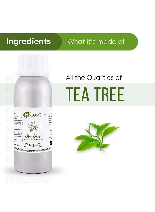 Naturalis Naturalis Tea Tree Oil for Hair, Acne, Pimples and Scar - Pure and No Dilution Tea Tree Oil - No Solvents - Ideal for Aromatherapy - 250ml  - Image 2