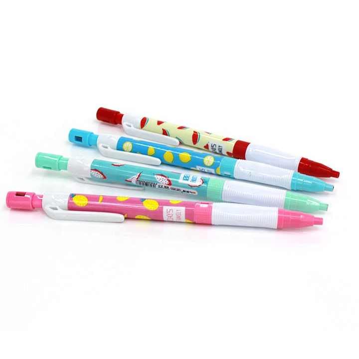 Generic AK Store (Pack of 4) Fancy Cartoon Printed Mechanical Pencils with Sharpener and Lead Refills Box for Kids, School Stationery, Birthday Party Return Gifts  - Image 2