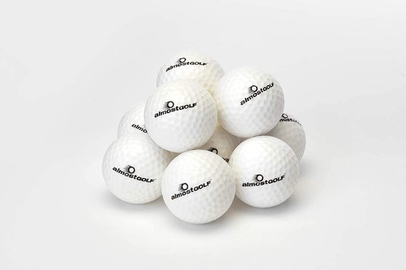 Ag AlmostGolf Balls - Limited Flight Practice Golf Balls - (24 Pack) - Almost Golf Balls Foam Golf Training Aids for Indoor Or Yard Practice - Includes 24 AlmostGolf Balls with 5 Liberty Tees - Image 2