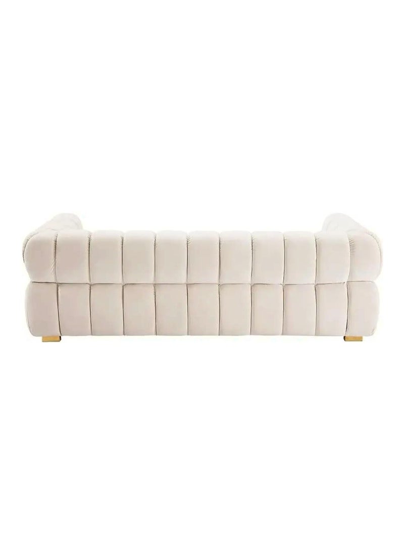 Comfynest - Luxurious Three-Seater Velvet Arm Sofa Ideal for Living Rooms, Guest Rooms, and Hotels - Image 1