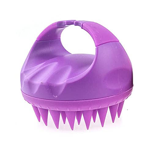 MOBDESK Hair Scalp Manual Massager Shampoo Brush with Soft Silicone Bristles for Anti Dandruff Care - Eco-friendly Silicon Bristles, Scrubber, Exfoliator | Dandruff Removal, Prevents loss - Image 1