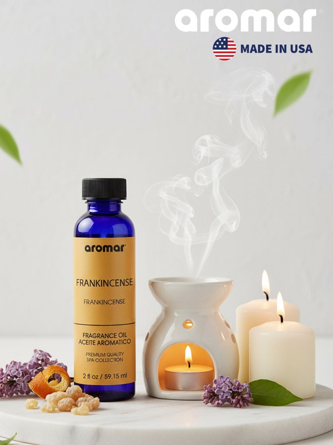 أرومار زيت سبا عطري برائحة اللبان، 59.15 مل، زيت أساسي مقدس، خشبي ومهدئ - Image 2