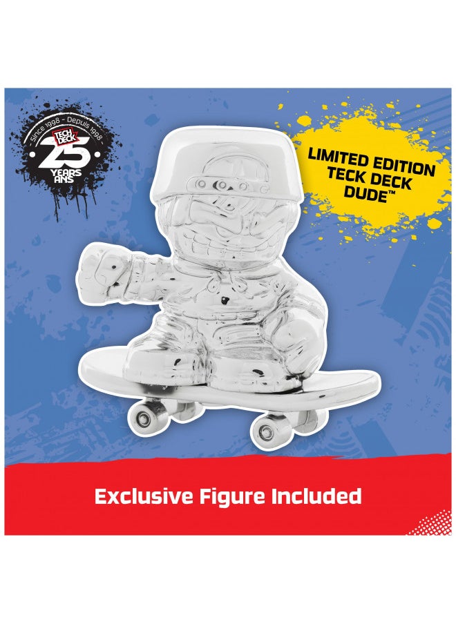 Tech Deck TECH DECK, 25th Anniversary 8-Pack Fingerboards with Exclusive Figure, Collectible and Customizable Mini Skateboards, Kids Toys for Ages 6 and up  - Image 3