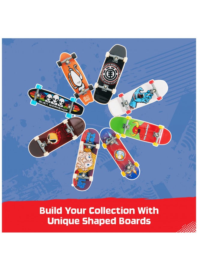 Tech Deck TECH DECK, 25th Anniversary 8-Pack Fingerboards with Exclusive Figure, Collectible and Customizable Mini Skateboards, Kids Toys for Ages 6 and up  - Image 4