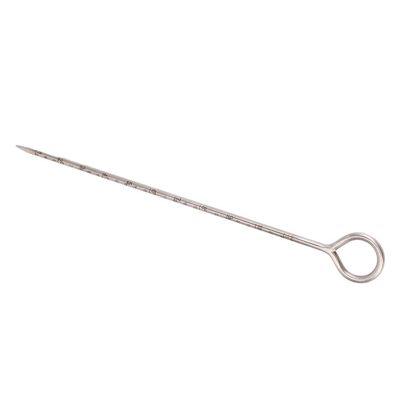 مسبار تربة من الفولاذ المقاوم للصدأ 14 بوصة أداة اختبار تربة محمولة مقبض دائري - Image 3