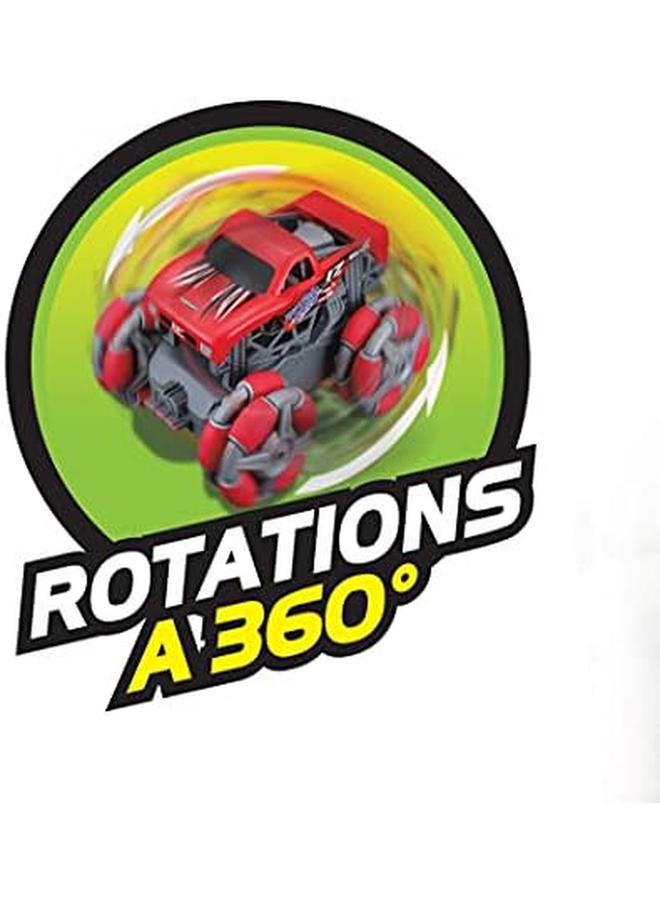 مايستو شاحنة سيكلون مونستر بجهاز تحكم عن بعد بتردد 2.4 جيجا هرتز، باللون الأحمر - Image 3