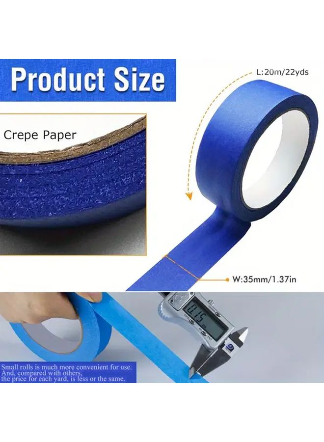 Orange High Adhesive Masking Tape Easy Tear Synthetic Rubber For Car Painting Crafts - Image 3