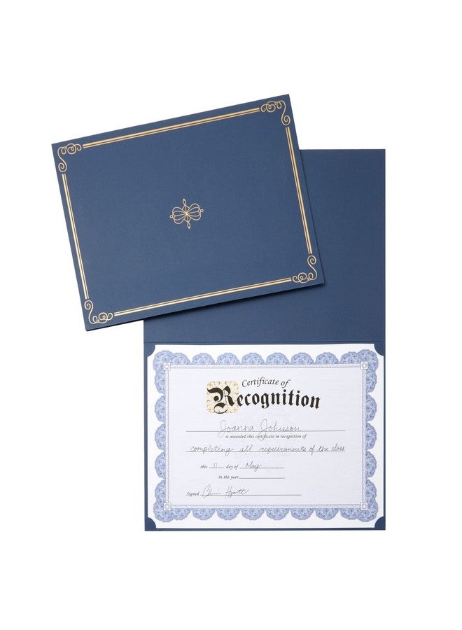 Blue Panda 24-Pack Navy Blue Award Certificate Holders - Bulk Certificate Holders For Graduation, Diploma, Employee Appreciation, Certifications (Fits 8.5X11) - Image 4