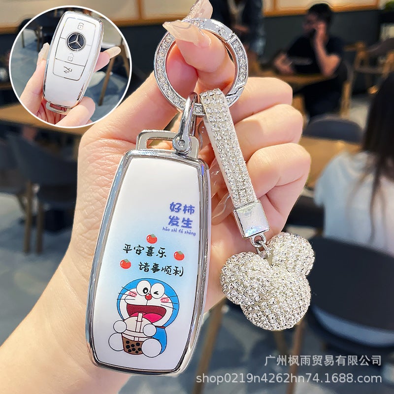 Suitable For Mercedes-Benz Key Case E300L Shell C260L Buckle A200L Bag C200Lglc300L Cute Female Glc260 - Image 4