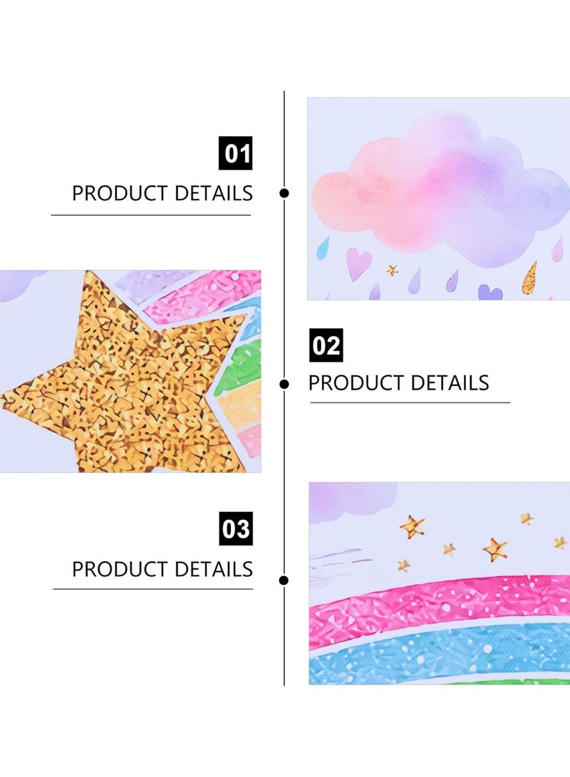 GGOOT 3Pcs Unicorn Wall Posters Rainbow Unicorn Canvas Wall Art Prints Painting Pictures for Girls Kids Bedroom Nursery Wall Decor - Image 5