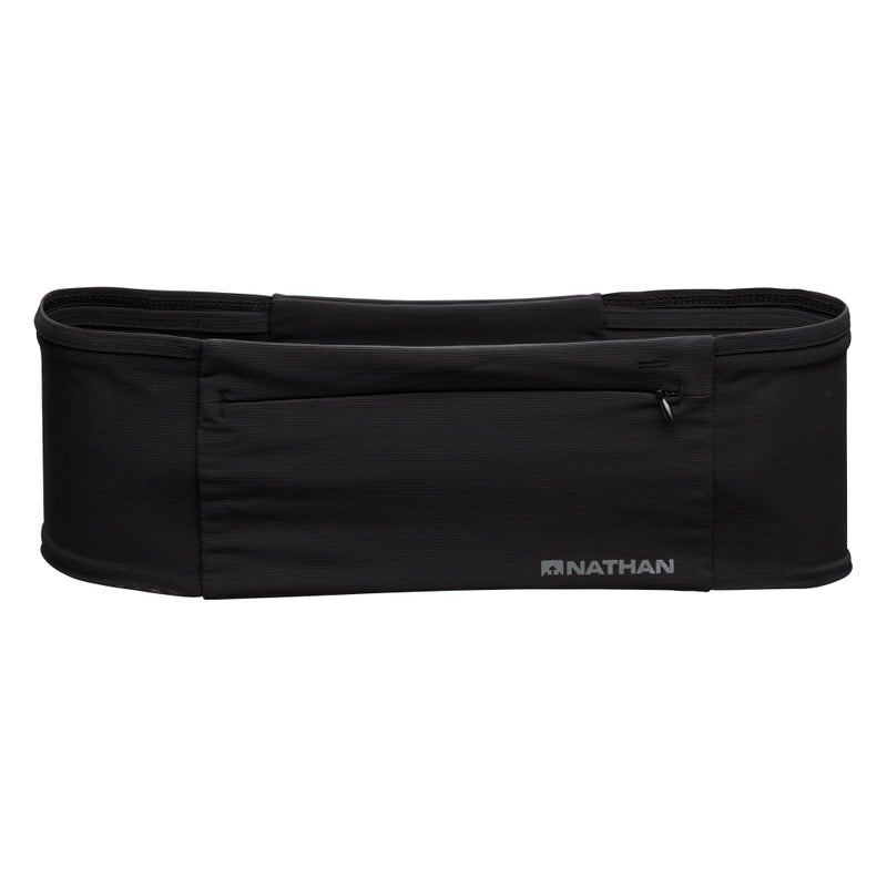 Nathan Zipster Max Running Belt Running Belts for Women and Men BounceFree Waist Pack with Extra Large Zipper Pocket Smartphone Storage Walking Gym Hiking Black Large - Image 2