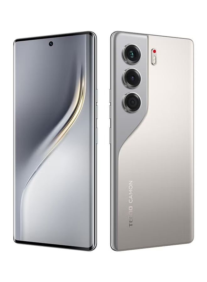 TECNO Camon 40 Pro Dual SIM Sandy Titanium 12GB RAM 256GB 5G - Middle East Version & 300 mAh Smart Watch O23, Scratchproof Crystal Screen, IP68 Waterproof , 100+ Fitness Modes, Health Monitoring, Message Reminder, Bluetooth Calling, iOS And Android Compatible Champagne Gold Bundle - Image 5