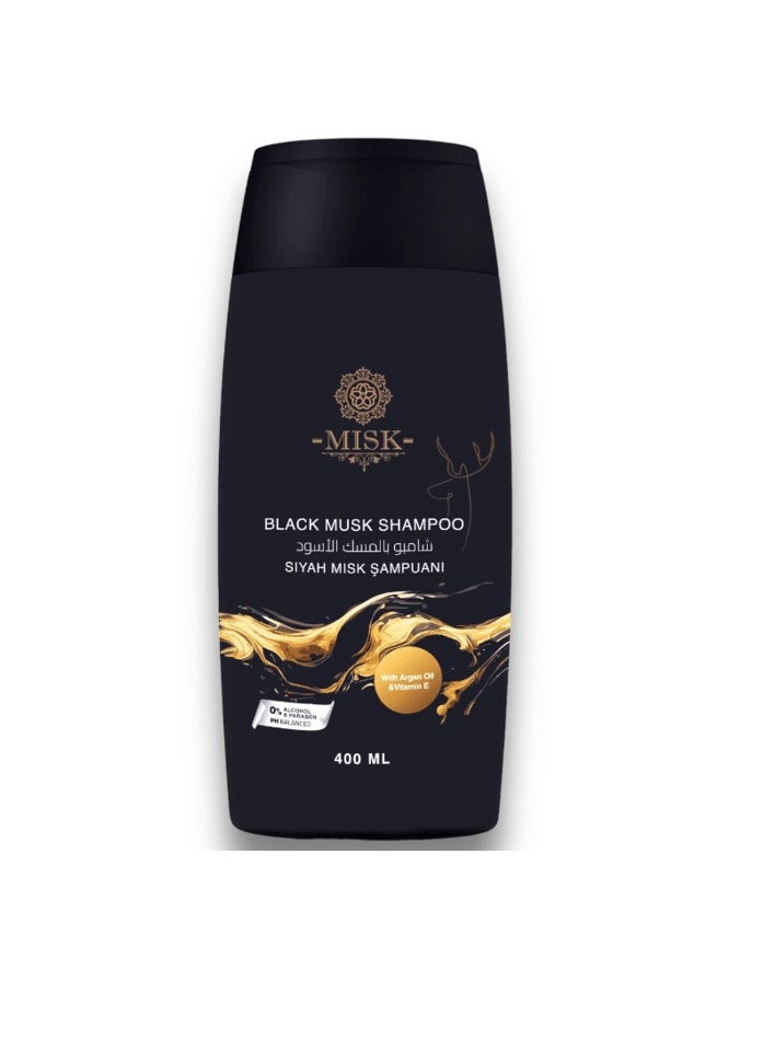 Black musk shampoo - shampoo for women - Signature Scented Shampoo - Hair Strengthening Shampoo - Special Formula Shampoo 400 ML
