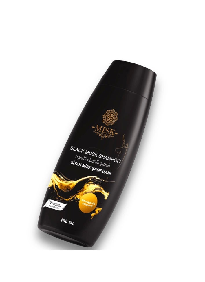 Black musk shampoo - shampoo for women - Signature Scented Shampoo - Hair Strengthening Shampoo - Special Formula Shampoo 400 ML