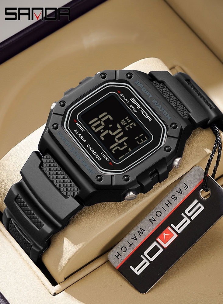 Sanda SANDA 2156 Men Watch New Model Electronic Digital Movement ...