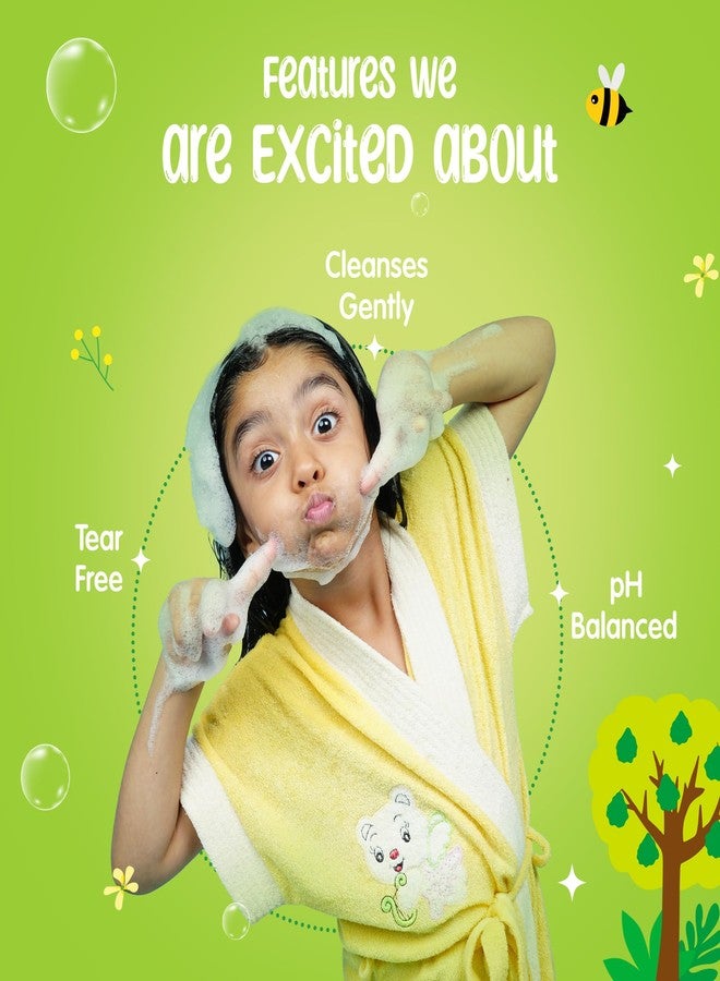 Puddles Organic Bubbly Bodywash For Kids (100 ml) | Tangy Candy - Age 2-12 Years | Cosmos Organic Certified | Turmeric, Milk Protein, Citrus Essential Oils | Tear-Free, pH Balanced, No Sulfate-Paraben - Image 4