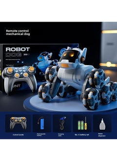 Generic Tao Doodle Children's Remote Control Mechanical Dog Toy Car Double Battle Run Cardin Touch Boy Children's Day Gift-Color:Wireless Remote Control Mechanical Dog  Eight-wheel Attitude Switch A Key Spray-Proportion:2 Groups Of Charging  - Image 1